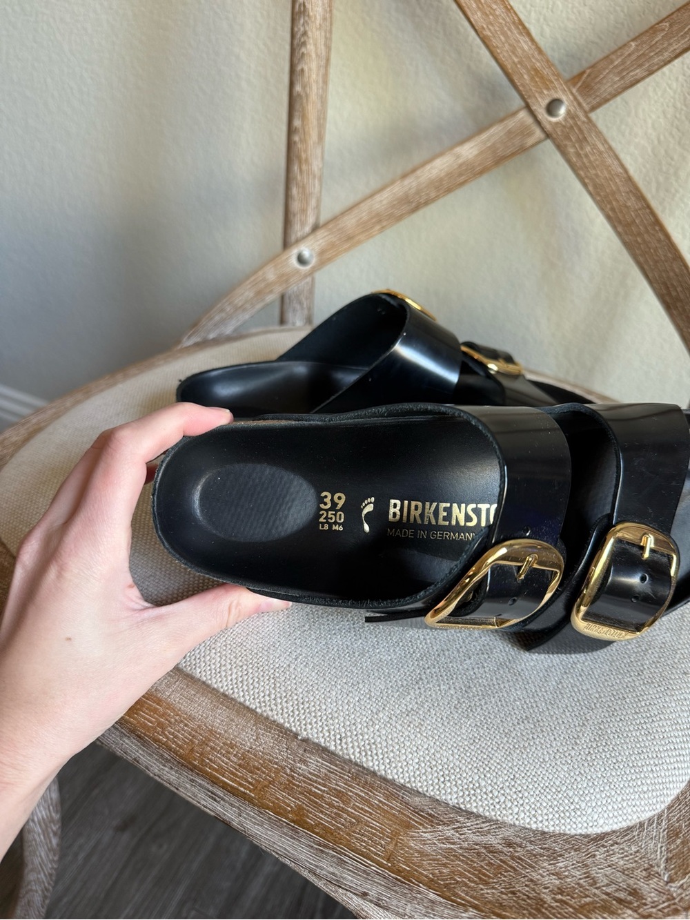 Birkenstock Arizona Big Buckle High Shine Sandals - Picture 5 of 7